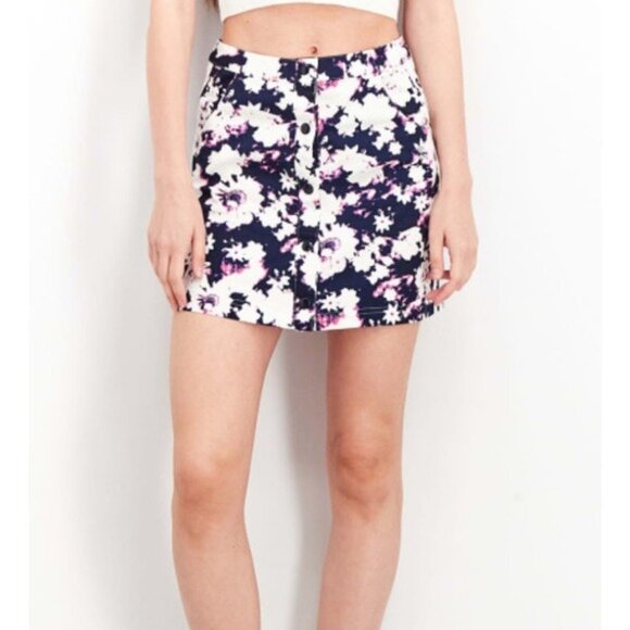 adidas Snap Front Multi Colored  Mini Skirt with Pockets Women’s Size XS - Picture 1 of 13